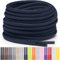 Miscly Cordones Redondos para Zapatos, Zapatillas y Botas - Disponibles en Múltiples Longitudes y Colores (Azul Marino, 160 cm)