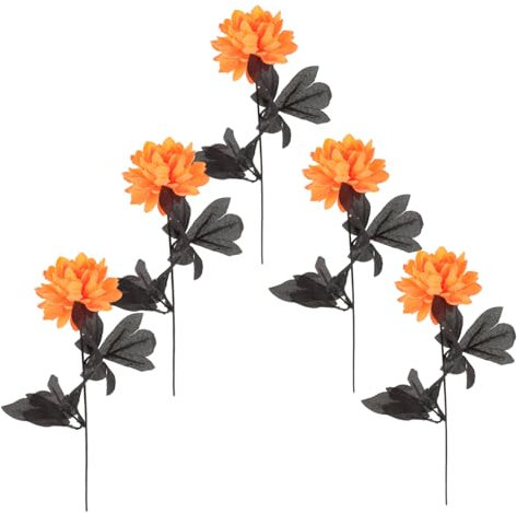 Alipis 5stücke Fake Bouquet Für Hochzeitsdekoration Heimdeko Halloween Langlebiges Material Lebenlike Simulation Blumenarrangement