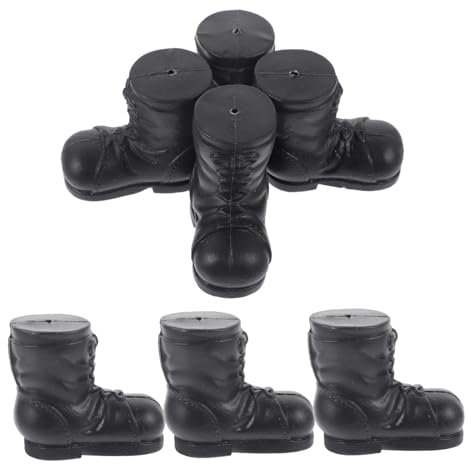 Cabilock 10St weihnachtsbasteln Weihnachts basteln Weihnachtsmann-Schuhe-Modell Kinder Weihnachtsschuhe Spielzeug Weihnachtsmann-Stiefel- Weihnachten DIY Nikolausstiefel Plastik