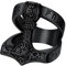 Supcare Herren Ringe mit Thors Hammer Viking Luhn Rune Ring Edelstahl Herren Fingerring Männer Ring Keltischer Knot Punk Siegelring Schwarz Statement Ring Bandring Wikinger Schmuck für Geburtstag