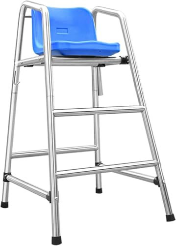 Silla salvavidas de 120 cm de alto para piscina, lago y playa, taburete portátil de acero inoxidable para exteriores, sillas salvavidas con asiento cómodo para terraza (tamaño: 120 cm)