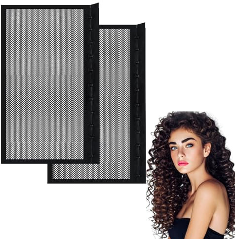 Yeomju 2 Stück Lock Haarstrecker Haarnetz zum Schlafen für Lockiges Haar Lockenstrecker zur Vermeidung von Schrumpfung Haarnetz für Mädchen mit Langem Lockigem Haar