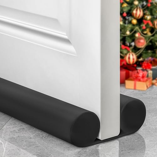OSAMEDA Door Draft Stopper - 36 inch, Reduces Air Draft, Draft Stopper for Bottom of Door, Gap Filler, Door Seal for Improved Insulation, Black
