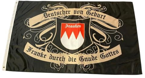 Fahne Franken - Franke durch die Gnade Gottes, 90x150 cm, Flagge, Banner