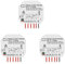 Wlauqueta 3X Tuya Smart WiFi 2 Gang Doppel Vorhang Jalousie Schaltermodul Rollladen Elektromotor Smart Life App mit Haus