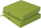 PRIMEPATIO Stuhlkissen 50x50 Set für den Außenbereich, wasserdichte Schaumstoff Sitzkissen Outdoor, Garten Sitzpolster Stuhl, Terrassenstuhlkissen mit Bändern, Esszimmerstuhl Stuhlauflage, Apfelgrün