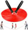 LeapBeast Groups Rope Skipping, Multiplayer rope skipping Best Team Long Jump Rope with Wooden Handle for School Sport and Outdoor Activity 5Meters -7Meters -10Meter (D Mod. - Red, 5M)