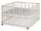 Sämann Laufstall Baby mit Matratze SleepPlus | TÜV geprüft | stufenlos höhenverstellbar | Laufgitter Premium | Babybett aus Holz | Krabbelgitter (sahara dust, 120x120 cm)