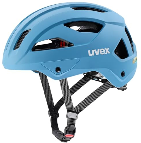 uvex Stride Fahrradhelm, Azure matt, 53-56 cm