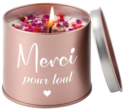 TheGiffter Cadeau Maitresse D'école,9oz Merci Bougies Parfumées Lavande Atsem Maitresse Cadeaux,Cadeaux Remerciements Professeur Creche Fin D'année Amie Femme Patron Collègues Infirmiere