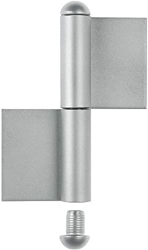 Alberts 414320 Cerniera per cancelli Metallici, Acciaio, Ø 9 mm, Höhe: 120 mm