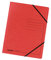 Falken Original 5er Pack Premium Eckspanner-Mappe. Made in Germany. Aus extra starkem Colorspan-Karton DIN A4 mit 2 Gummizügen rot Sammelmappe Dokumentenmappe ideal für Büro und Schule