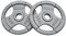 DKN Unisex Tri Grip Cast Iron Olympic Weight Plates, Grey, 2 X 10 kg