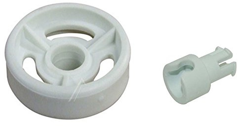 8 x Indesit IDL40 Dishwasher Lower Basket Wheels & Basket Roller Pins Genuine