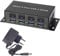 Renkforce RF-3955362 4 Port USB 3.2 Gen 1-Hub (USB 3.0) Metallgehäuse, einzeln schaltbar, zur Wandmontage Schwarz