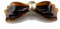 1 Stk Patentspange schleife in Havanna mit Gold 12cm lang 7cm breit - Made in Germany -WeLoveBeads