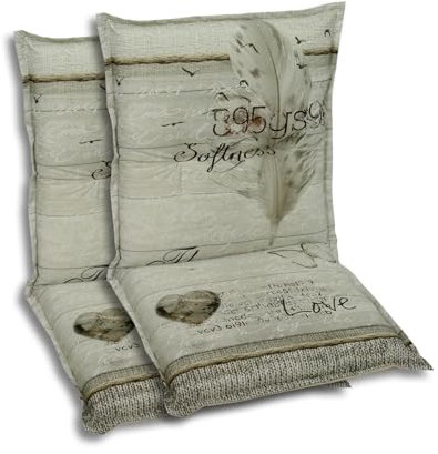 GO-DE Sesselauflage, (2er Set), (L/B): ca. 100x50 cm 2 Auflagen, grau, braun