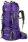 free knight 60L Wasserdichter Rucksack, ultraleichter, packbarer Kletterfischer Reiserucksack Tagesrucksack, handliche Faltbare Camping Outdoor-Rucksack-Tasche mit Regenschutz (Violett)