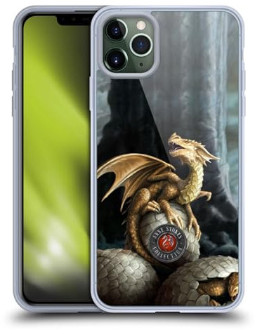 Head Case Designs Officially Licensed Anne Stokes Golden Treasures Dragons Gel Case [Military Grade Protection] Compatible with Apple iPhone 11 Pro Max and Compatible with MagSafe