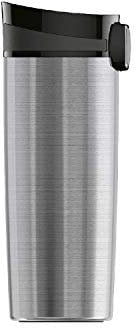 SIGG Miracle Brushed Thermobecher (0.47 L), schadstofffreier und isolierter Kaffeebecher, auslaufsicherer Coffee to go Becher aus Edelstahl, 1 Stück (1er Pack)