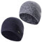 TAGVO 2 Packs Winter Thermal Fleece Running Hat, Beanie Cap Headwear with Ear Covers, Skull Cap Cycling Helmet Liner for Adults Women and Men Unisex Elastic Size Universal