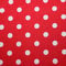 11,99€/m Punkte 100% Baumwolle Baumwollstoff Kinder Meterware Handwerken Nähen Stoff (Rot Weiß Punkte Mittel, 100x160cm (11,99€/m))