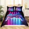 Spielen Tröster Abdeckung Blau Lila Spiel Lichter Dekor Spieler Bettwäsche-Set für Jungen Teenager Kinder Videospiele Gedruckt Bettbezug Moderne Neuheit Spielkonsole Muster Tagesdecke, 155X220