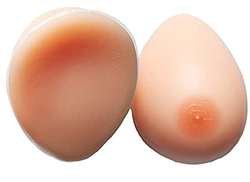 DFGGE Silikon Brustformen Lebensechte Selbstklebend Haut Konkav Falsche Brüste Brustprothesen Mastektomie Transgender Prothese Crossdresser Transvestite,F~Cup(1800g/pair)