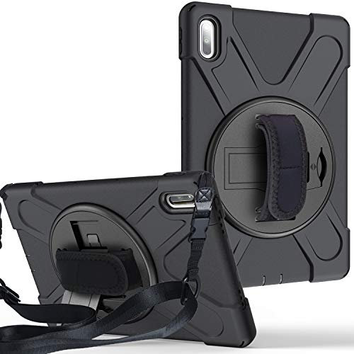 Fonrest Robuste, robuste Schutzhülle für Huawei-MatePad-10.4 2022/2020 mit Ständer, stoßfeste Hybrid-Armor Cover mit 360° drehbarem Handgriff, Schultergurt BAH3-AL00 BAH3-W09 BAH4-W09 BAH4 AL10