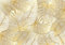 Wesmilewallpaper Papier Peint Panoramique 3D Feuille De Bananier D'Or De Forêt Tropicale D'Art Géométrique Papiers Peints Intissé Tapisserie Murales Poster 400x280cm