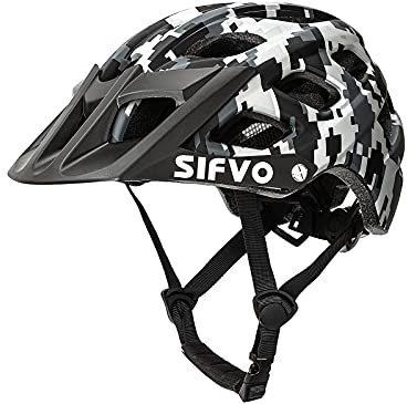 SIFVO Kids Bike Helmet Kids Helmet Age 6 + Boys and Girls Bike Helmets with Cool Visor, Bike Helmets for Kid, Youth Bike Helmet Adjustable & Lightweight (54-57cm)