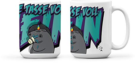 Pummel & Friends - Jumbo Tasse - Grummeleinhorn Voll Nein