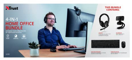 Trust Qoby 4-in-1 Home Office Set DE