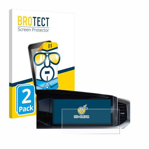 BROTECT Schutzfolie für Opel Mokka B 2022 Infotainment System 7 | 2 Stück Transparenter Displayschutz Made in Germany Klare Displayschutz-Folie Clear Einfache Montage Case-Friendly