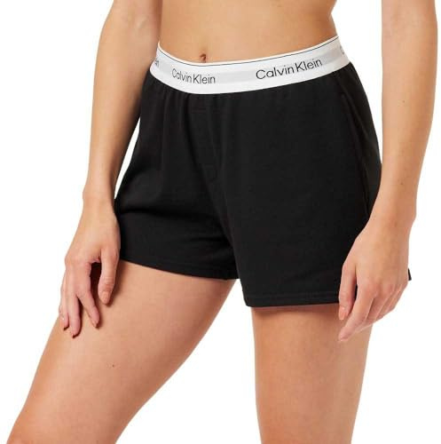 Calvin Klein Women Pyjama Bottoms Short, Black (Black), M