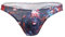 Maiclaice Homme élasthanne Tanga Swim Taille Basse Bikini Respirant Slip Underwear Vintage sous-vêtementBleu SaphirGrand