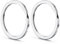 Gimars 25cm Schlüsselringe edelstahl 316 silver keyring Flache Schlüsselanhänger, Split schlüssel ringe DIY (20 pcs)