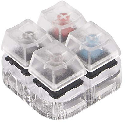Christol 4 for Key Caps Testing Tool Cherry MX Switches Keyboard Tester Kit Clear Keycaps Sampler PCB Mechanical Keyboard