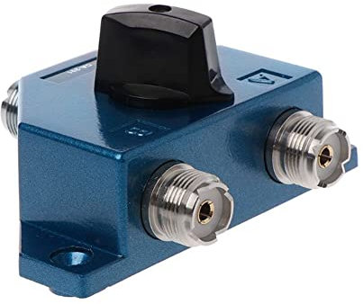 iFutniew Metal Antenna Switcher Radio Antenna Coax Switch UHF Manual Aerial Female Connector Adapter Converter CB Radio Antenna Coax Switch Y98A