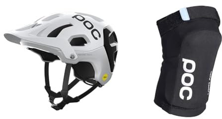 POC Tectal Race MIPS Fahrradhelm- Fortschrittlicher Trail-, Enduro- und All-Mountain-Bikehelm & Joint VPD Air Knee - Leichter und Flacher Knieschoner