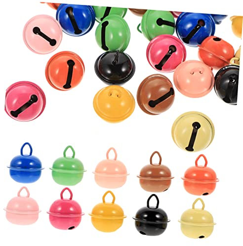 NUOBESTY 40stücke Weihnachtsglocken Aus Metall Bastelglocken Kleine Glocken Für DIY Dekoration Tragbare Weihnachtsglocken Multifunktionales Bastelzubehör