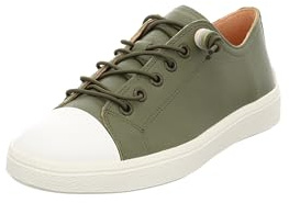 Think! Damen TURNA chromfrei gegerbte nachhaltige Halbschuhe, Olive/Kombi 7000