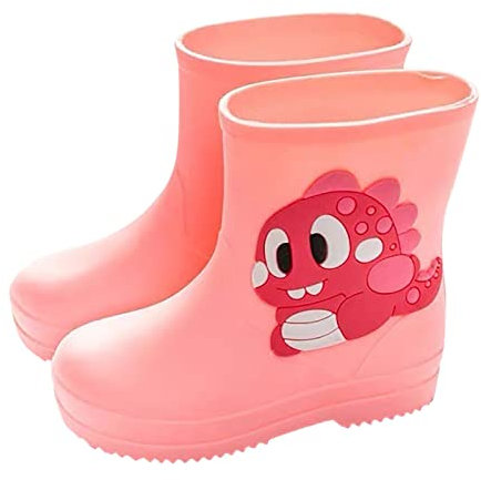 Stivali da Pioggia Classici per Bambini - Scarpe da Acqua in Gomma PVC Impermeabili - Antipioggia Bambina e Bambino (28 Little Child)
