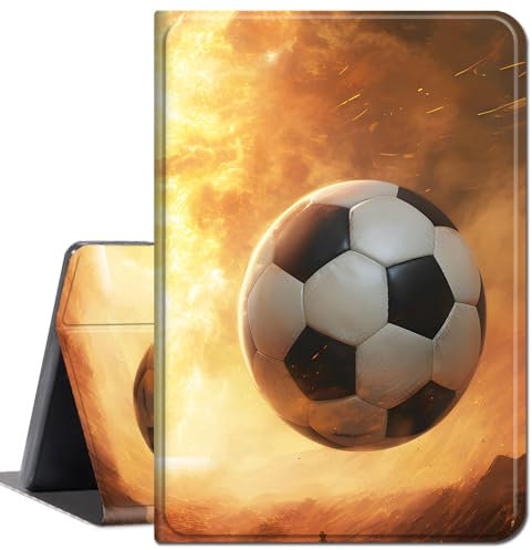 Case for iPad Mini 4,Slim Lightweight Smart Shell Stand Cover with Auto Wake/Sleep for iPad Mini 4 (2015 Release),Football and fire