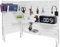 Easyhomie Schreibtisch Stecktafel Kombination Set mit 3 Stecktafeln (42x30cm) + 18 Zubehör für Organisation und Dekoration, Freie Kombination und Einfache Installation