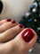 120 Pièces MouyouGlow Faux Ongles D'orteil à coller,Carré Rouge Foncé Vin Bordeaux Glossy Plain Colours Bourgogne Dark Red Fake Ongles Pieds Toe Nails Full Cover Orteils Press on Nails avec Colle