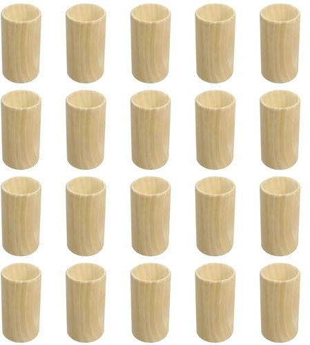 CTYUEYUN 20 Stück Diffuser Holz für Ätherische Öle,Leicht Rundes Diffuses Holz,Wiederverwendbarer Holzdiffusor zum Gegen Mücken, für Auto, Konferenzraum, Home Und Büro