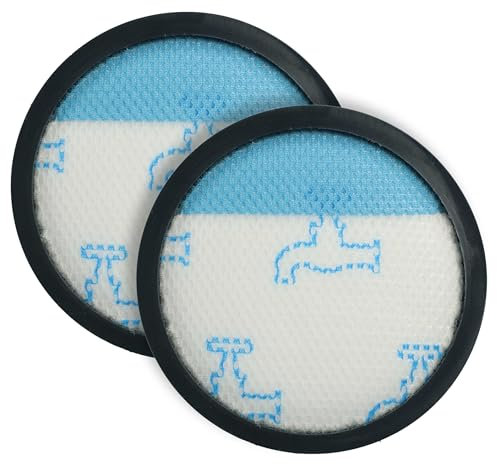 vhbw 2x microfiltro igienico compatibile con Rowenta Powerline Extreme RH8133WA, RH8147WA aspirapolvere - Filtro dell'aria nero/bianco/blu