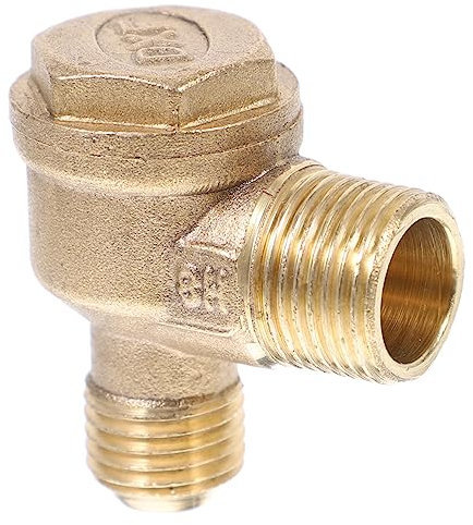 LIFKOME Brass Air Compressor Check Valve Durable One-Way Non-Return Valve for Piston Pumps and Air Pressure Tanks Easy Threaded Installation Corrosion-Resistant Accessory