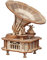 Comfoyar Puzzle 3D Gramophone, Maquette en Bois a Construire Adulte, Bricolage Jouet de Construction Bois, Kit Artisanat DIY, Cadeaux Noël Anniversaire Saint Valentin pour Homme Femmes